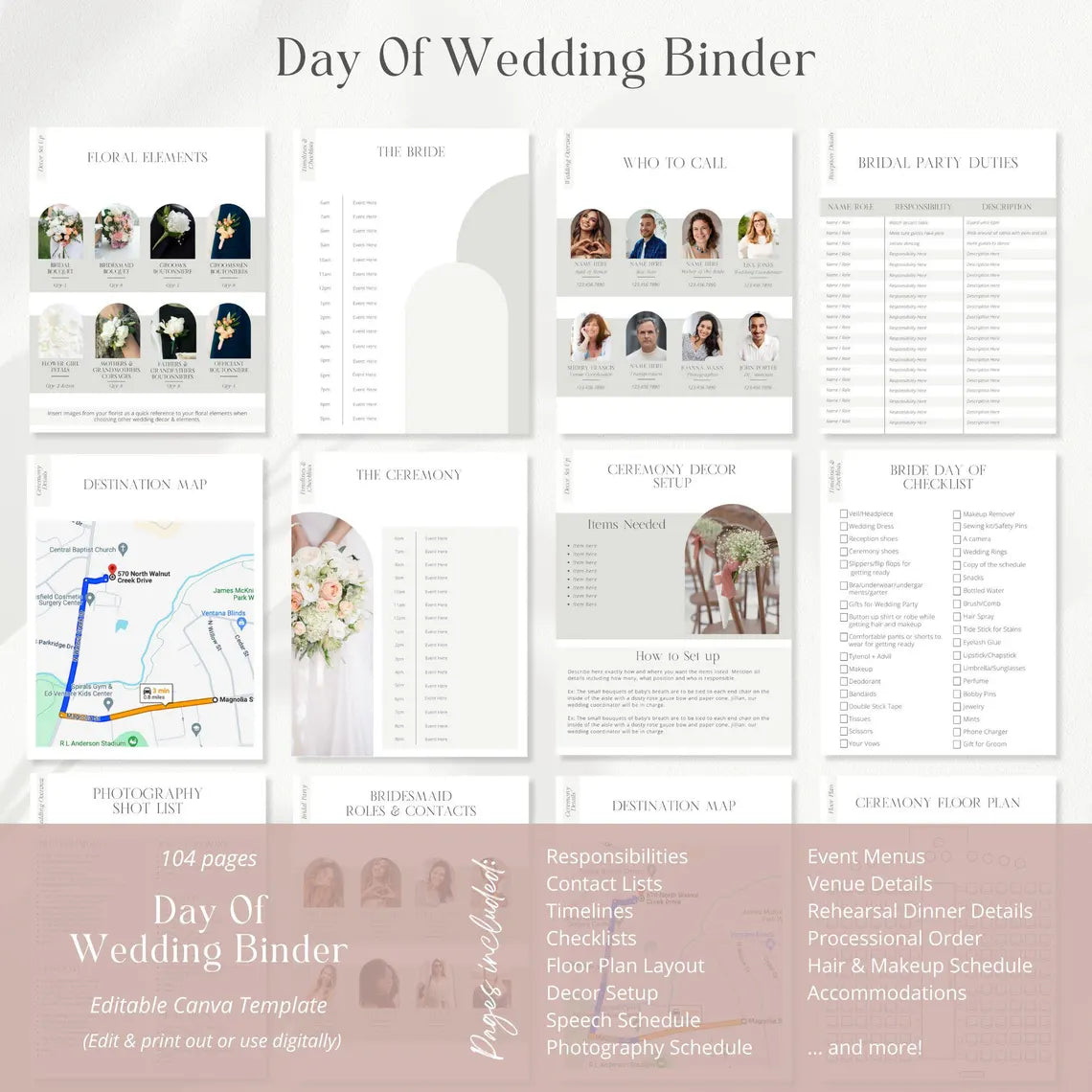 Day of Wedding Binder