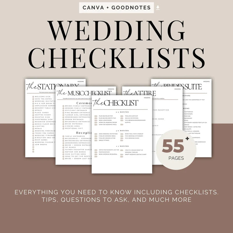 Wedding Checklist Printable